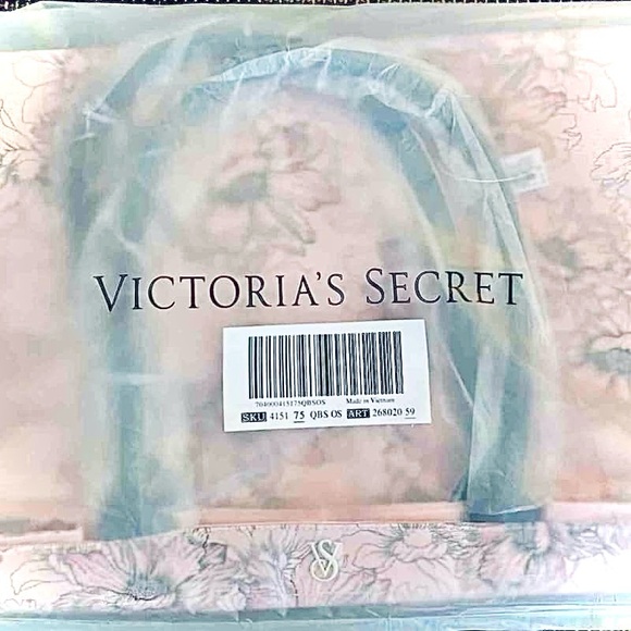 VICTORIA’S SECRET || Limited Edition Large Floral Tote Bag in Pink ⭐️NWT⭐️ - Picture 4 of 4